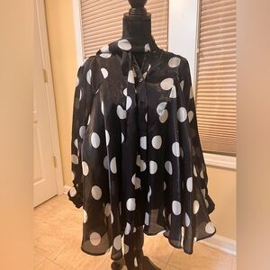 Black and White Polka Dot shirt